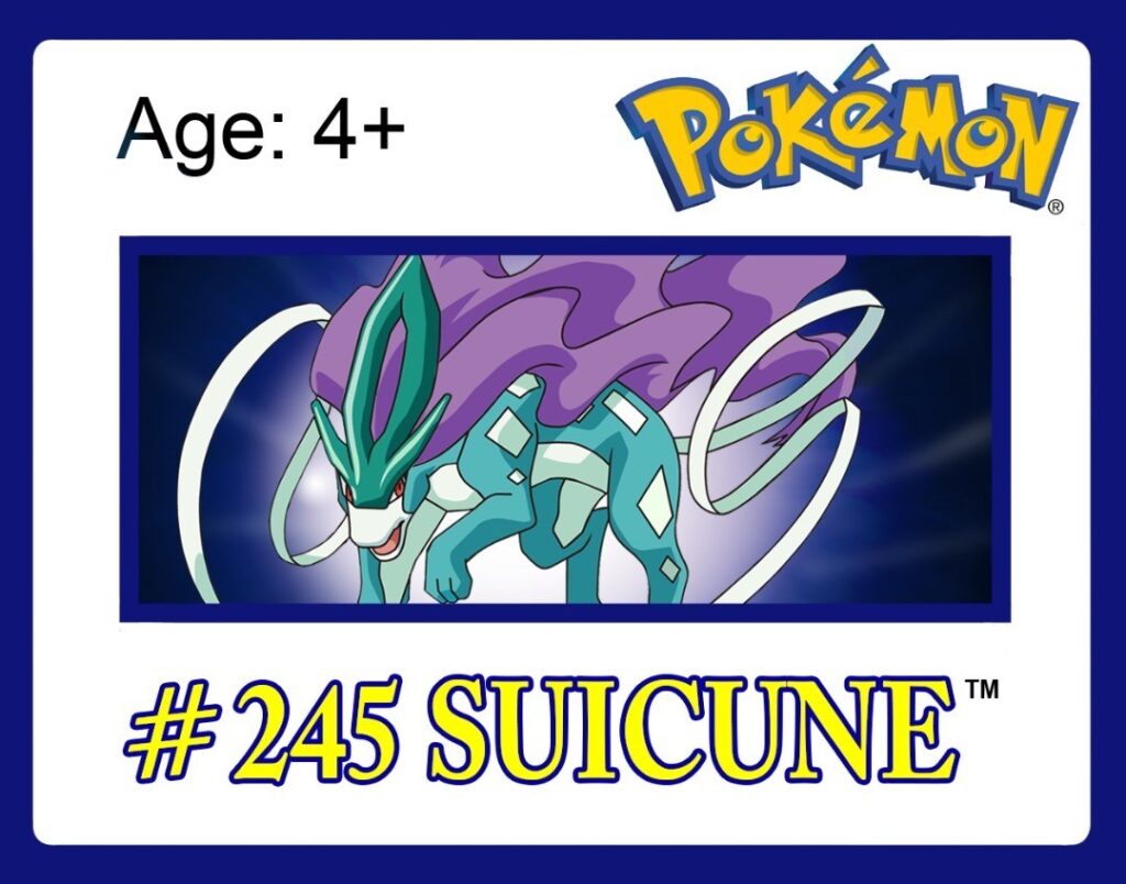 Suicune American Tag (Front)